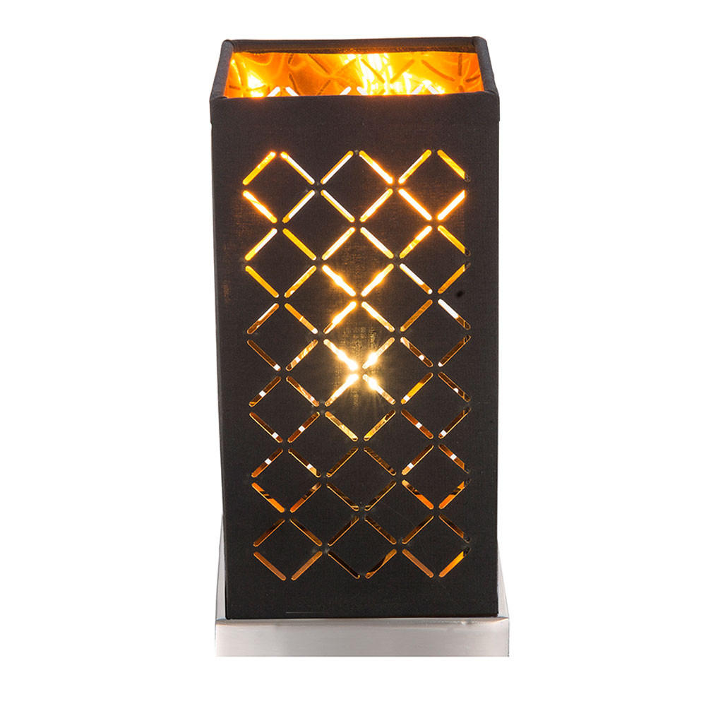 Globo Lighting Tischleuchte Schwarz 11x25x11 cm