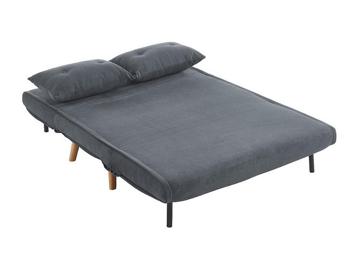 SCHLAFSOFA - 2 Personen - stoff - grau Valerio - Grau, Textil (120/74/74cm) - Vente-Unique