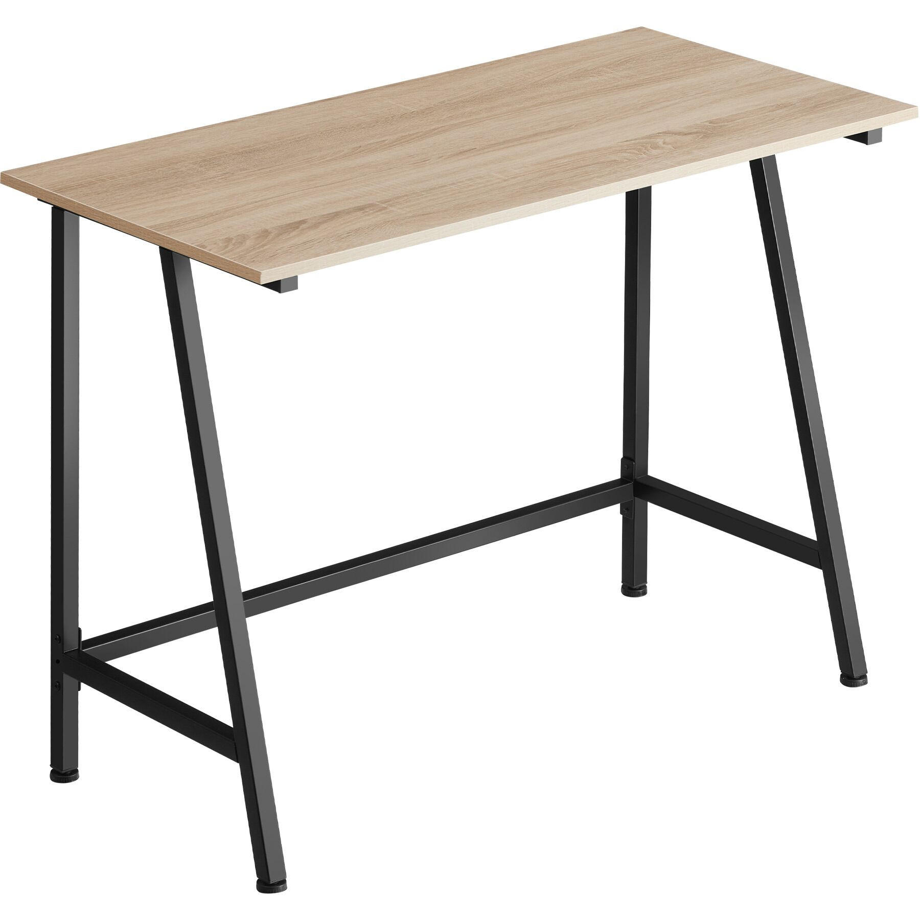 SCHREIBTISCH Newton,100 x 50 x 77 cm,Industrial Holz hell, Eiche Sonoma - Naturfarben, Holzwerkstoff (100/50/77cm) - tectake