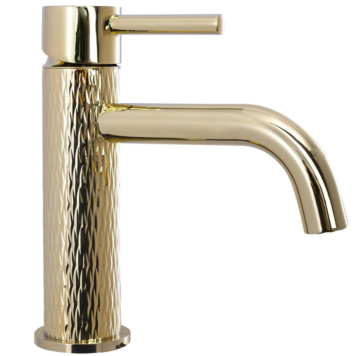 WASCHBECKENARMATUR Rea Lungo Art Gold Light Gold Low - Goldfarben, Metall (5/16.5/15cm) - REA