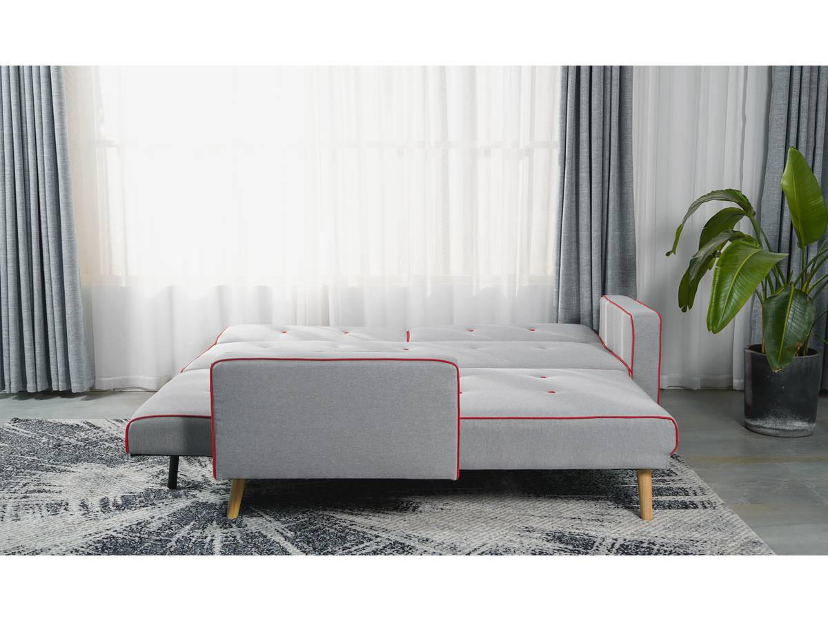 ECKSCHLAFSOFA Jules Grau - Grau, Textil (275/148cm) - Habitat Garten