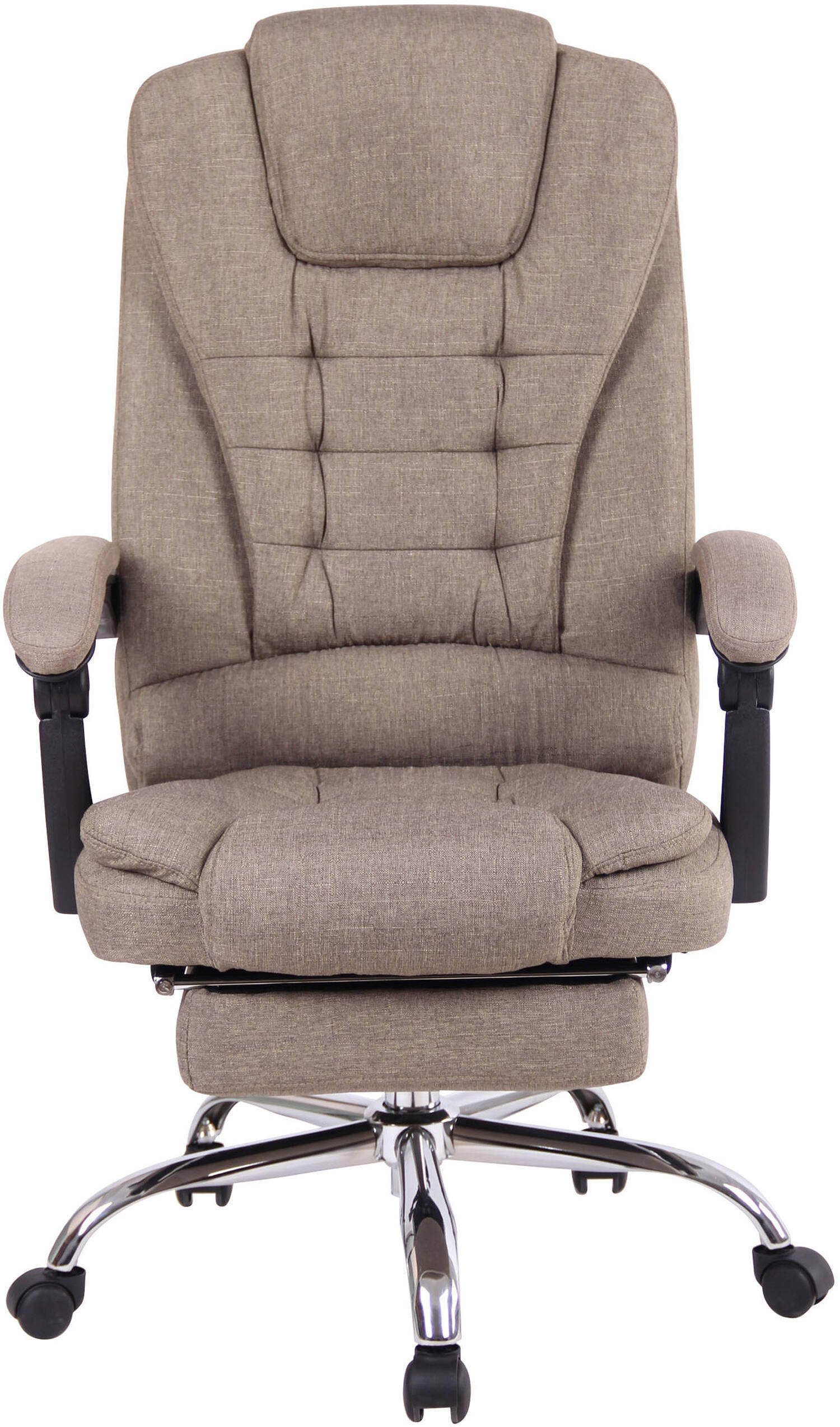 BÜROSTUHL Onix, Stoff Taupe - Taupe, Textil/Metall (67/125/68cm) - TPFLiving