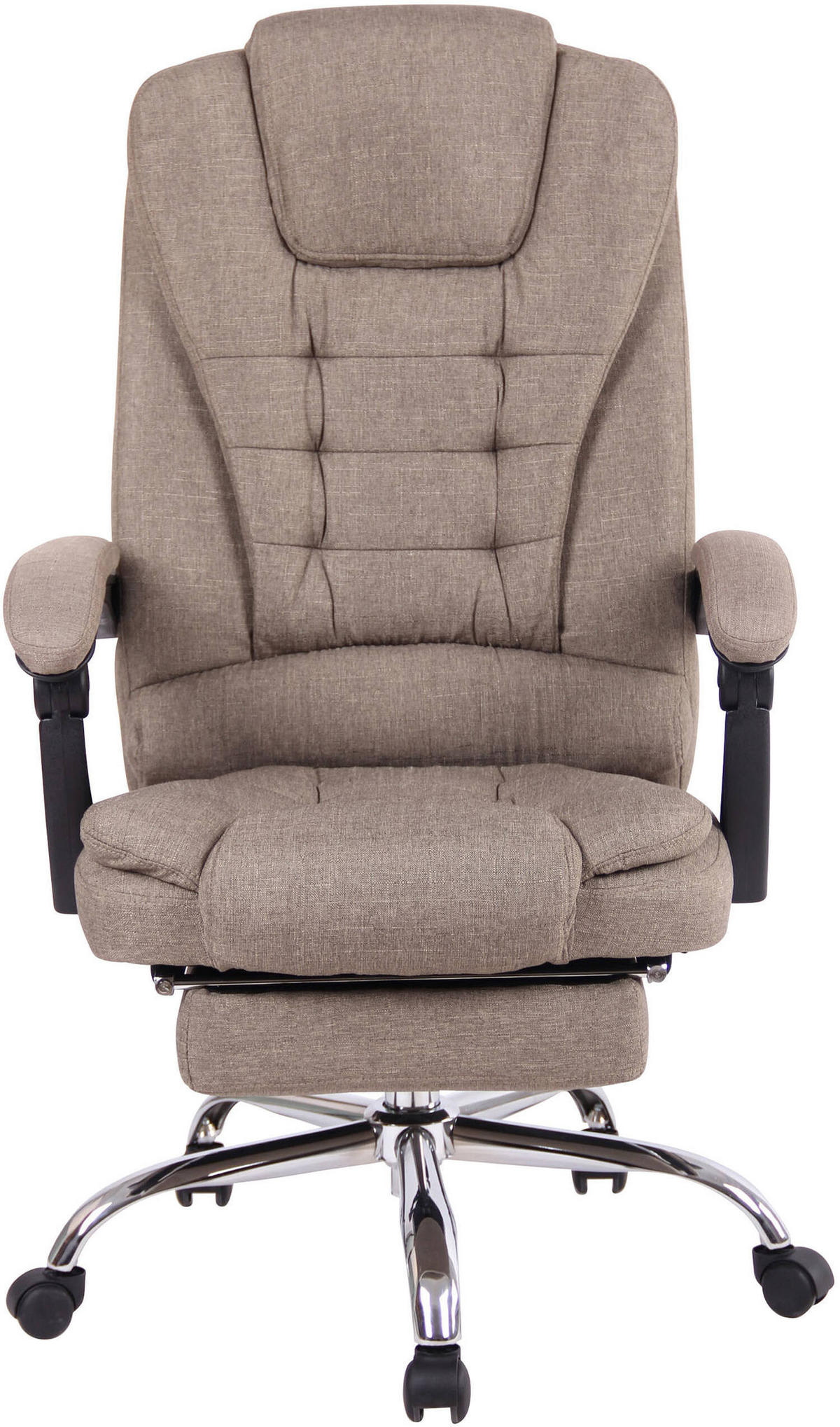 BÜROSTUHL Onix, Stoff Taupe - Taupe, Textil/Metall (67/125/68cm) - TPFLiving
