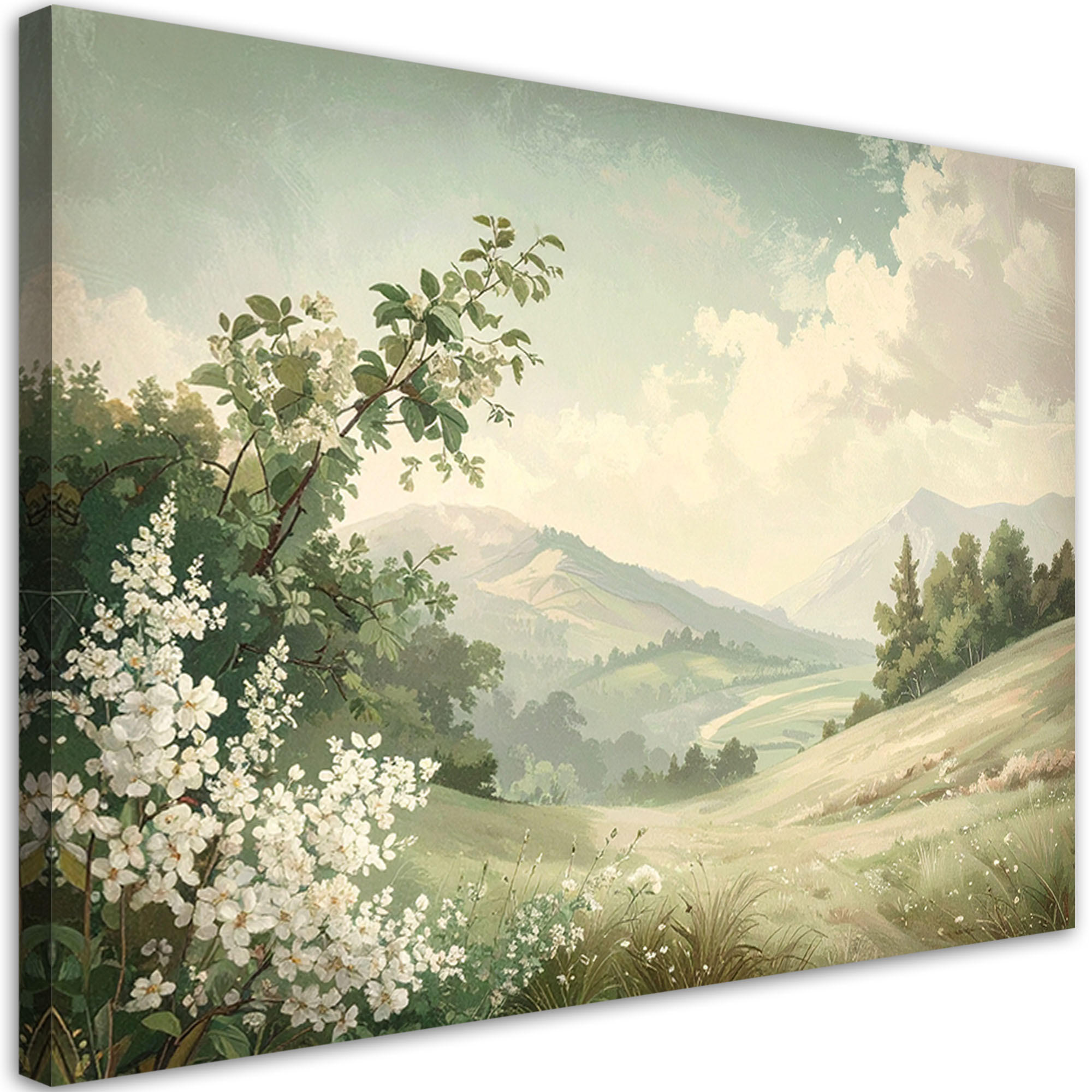 Feeby Leinwandbild Beige 90x60 cm