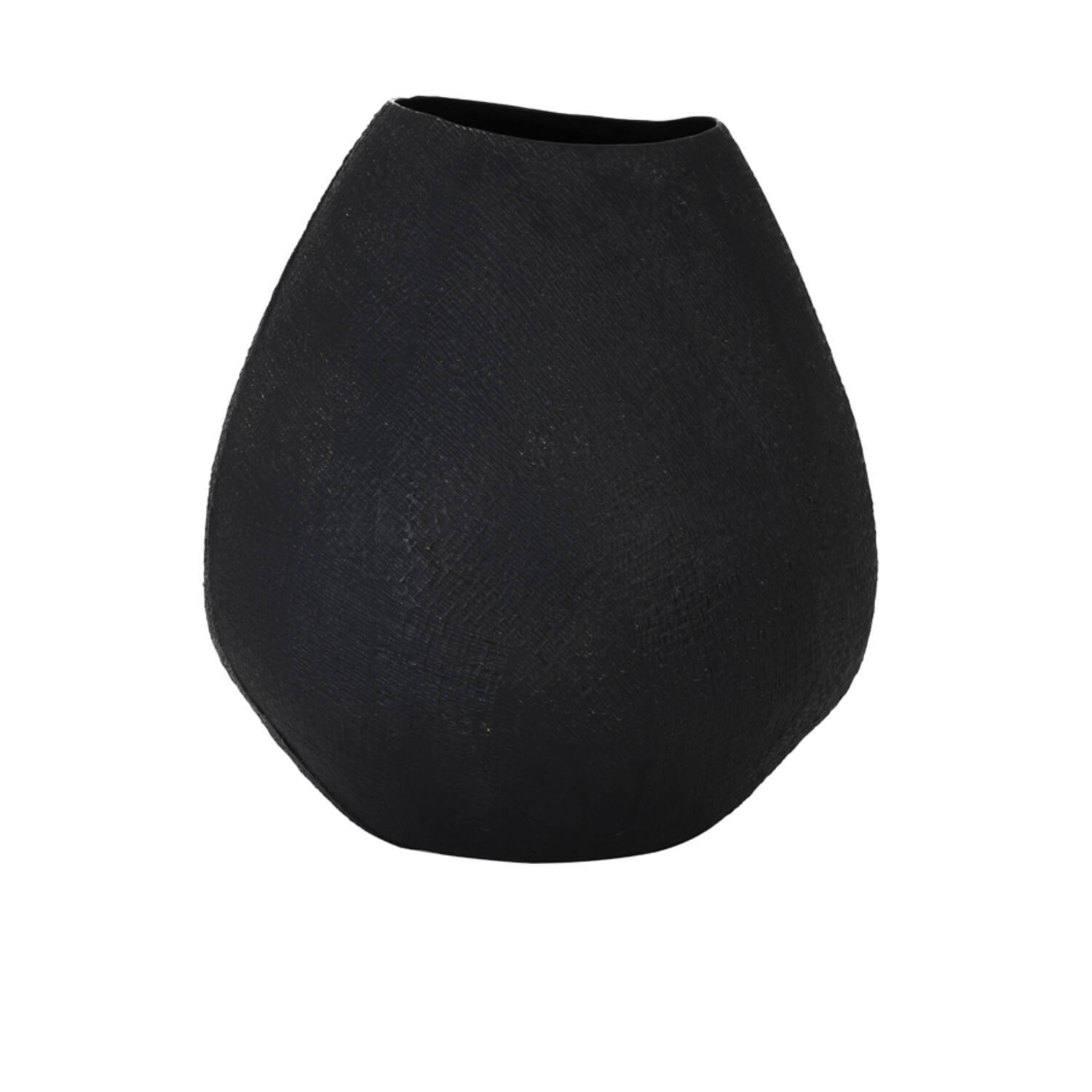 BODENVASE JAKE Ø39,5x41 cm, Keramik, Schwarz - Schwarz, Keramik (41cm) - Light & Living