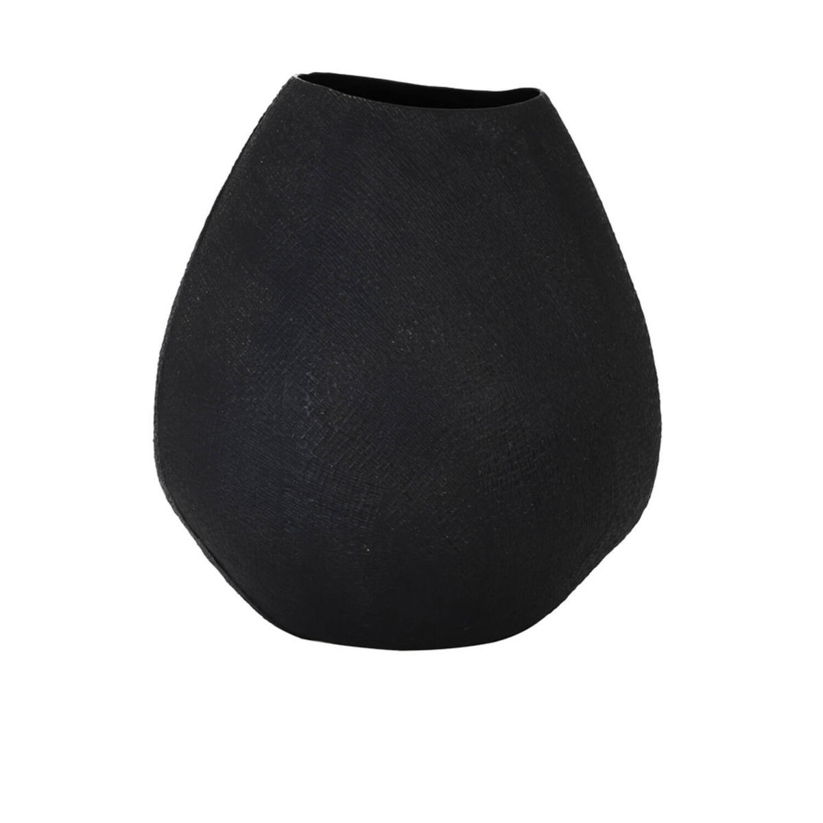 BODENVASE JAKE Ø39,5x41 cm, Keramik, Schwarz - Schwarz, Keramik (41cm) - Light & Living