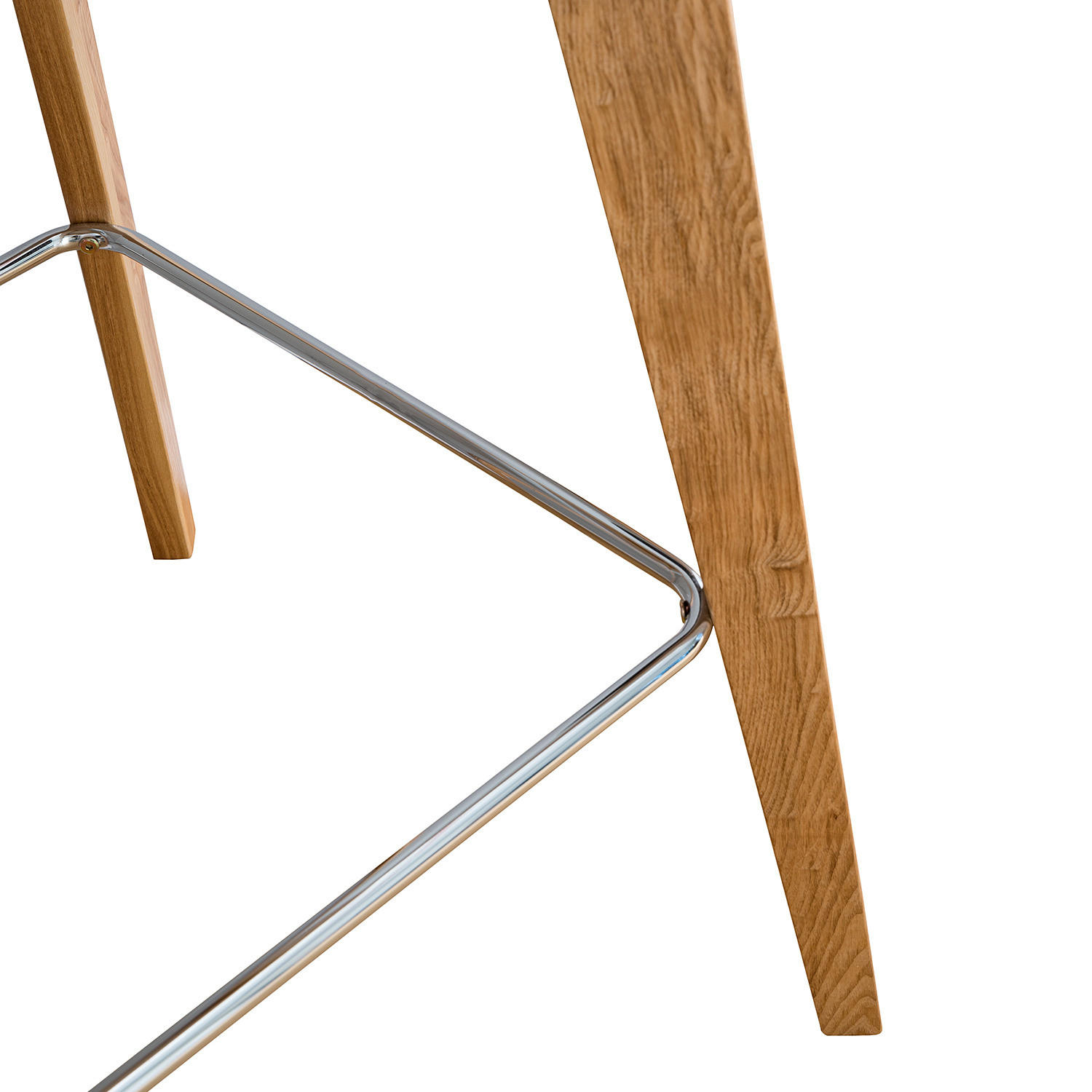 BARTISCH - Esche teilmassiv - Weiß - Braun/Weiß, Holzwerkstoff (60/60/100cm) - home24