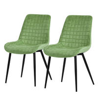 ESSZIMMERSTUHL Salbei 2er Set - Grün, Metall (52/89/60cm)