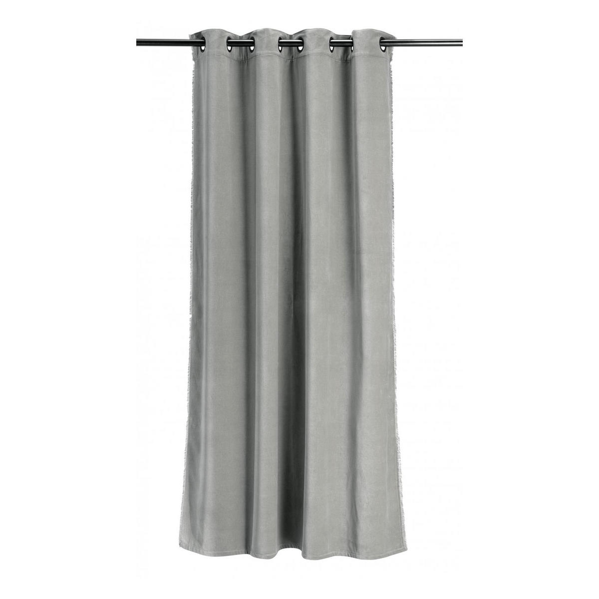 VORHANG Fara perlweiß 135 x 280 cm - Hellgrau, Textil (135/280cm) - Vivaraise