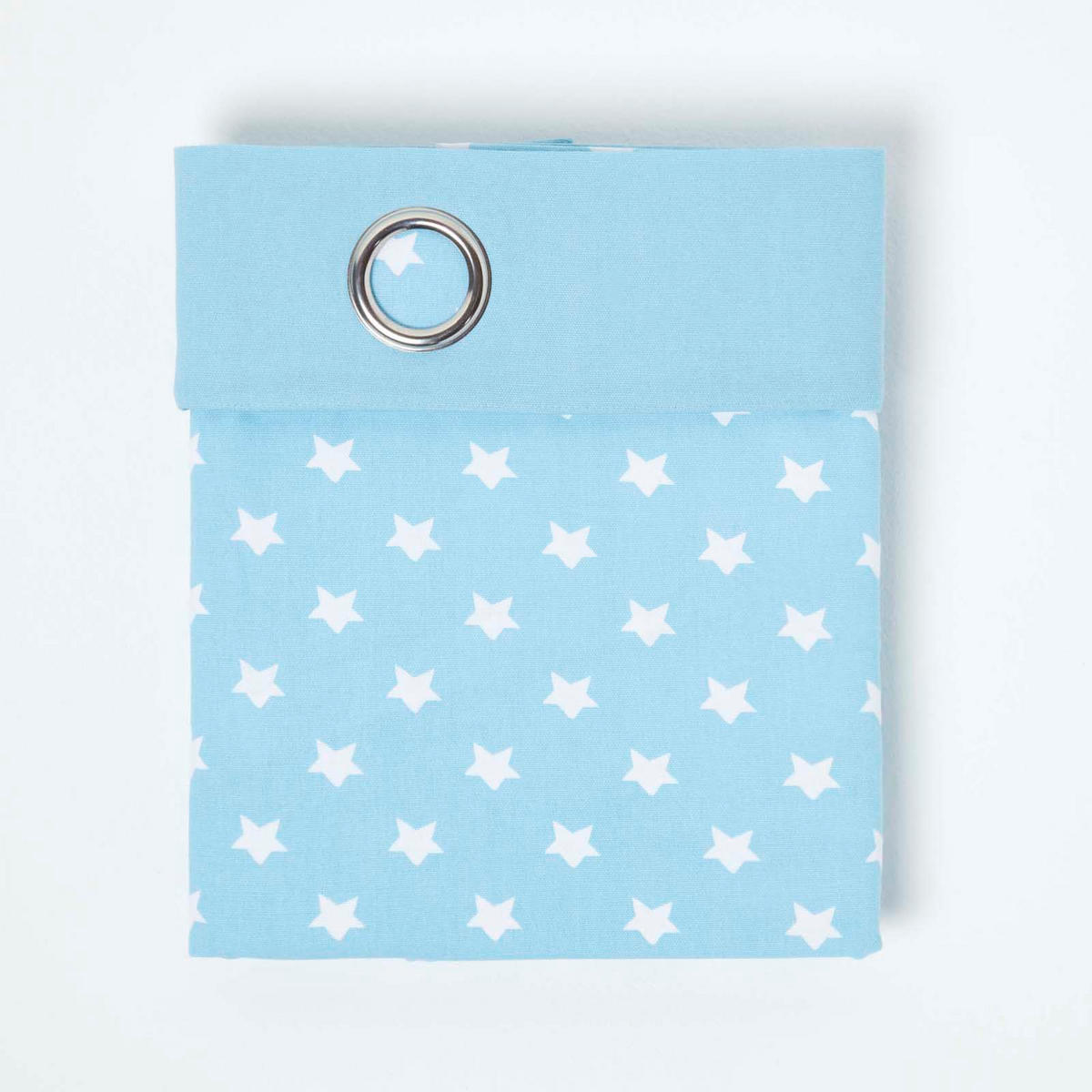 ÖSENVORHANG Sterne blickdicht 2er-Set, 117/137 cm - Blau, Textil (117/137cm) - Homescapes