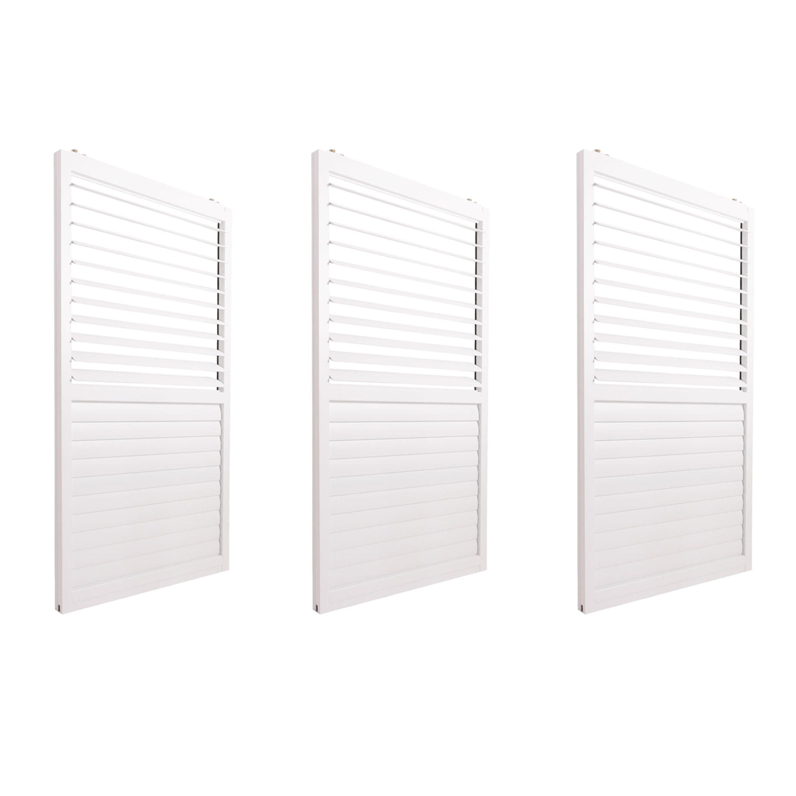 SCHIEBETÜR FÜR PERGOLA 3ER-SET Weiß 3er-Set-Set - Weiß, Metall (272/206/11cm) - MCW