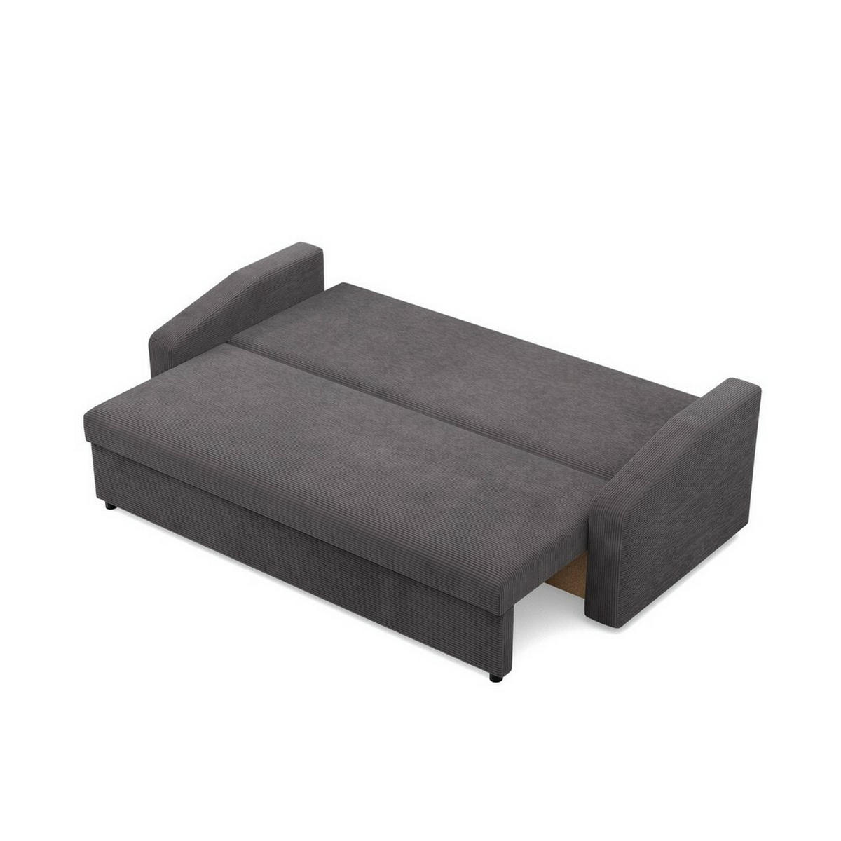 SOFA Neo mit abgeschrägter Armlehnen dunkelgrau - Dunkelgrau, Textil (220/92/92cm) - SIMKAM Furniture