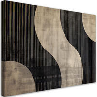 LEINWANDBILD Beige Retro Abstraktion - Lila, Textil (100/70cm) - Feeby