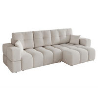 ECKSOFA BUENO mit Schlaffunktion und Bettkasten Hellgrau - Hellgrau, Holzwerkstoff/Kunststoff (280/148cm) - Idohome
