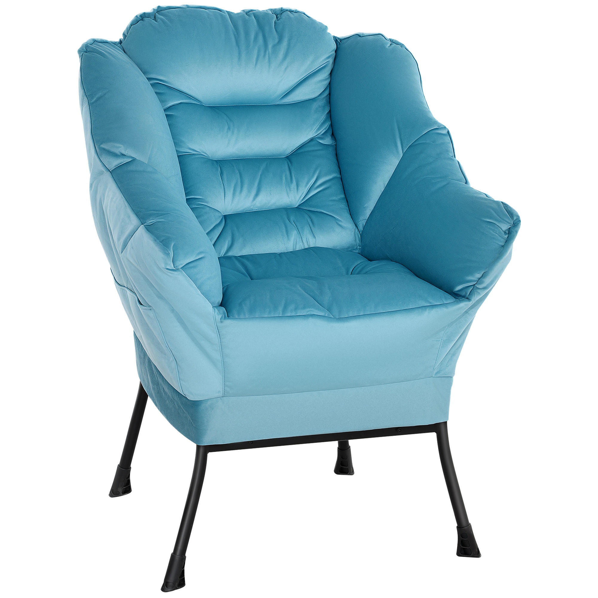 SESSEL - Blau, Kunststoff (78/100/80cm) - HOMCOM