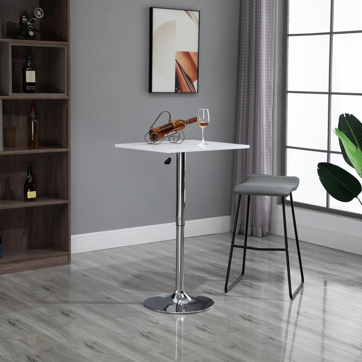 BARTISCH Weiß 1 Stück - Weiß, Metall (60/60/91cm) - GiPP