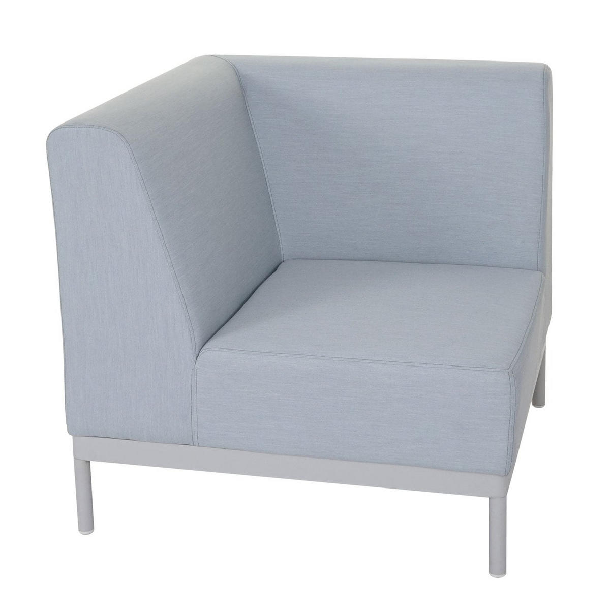 GARTEN-GARNITUR Blau ohne Ablage ohne Kissen - Blau, Metall - PROREGAL