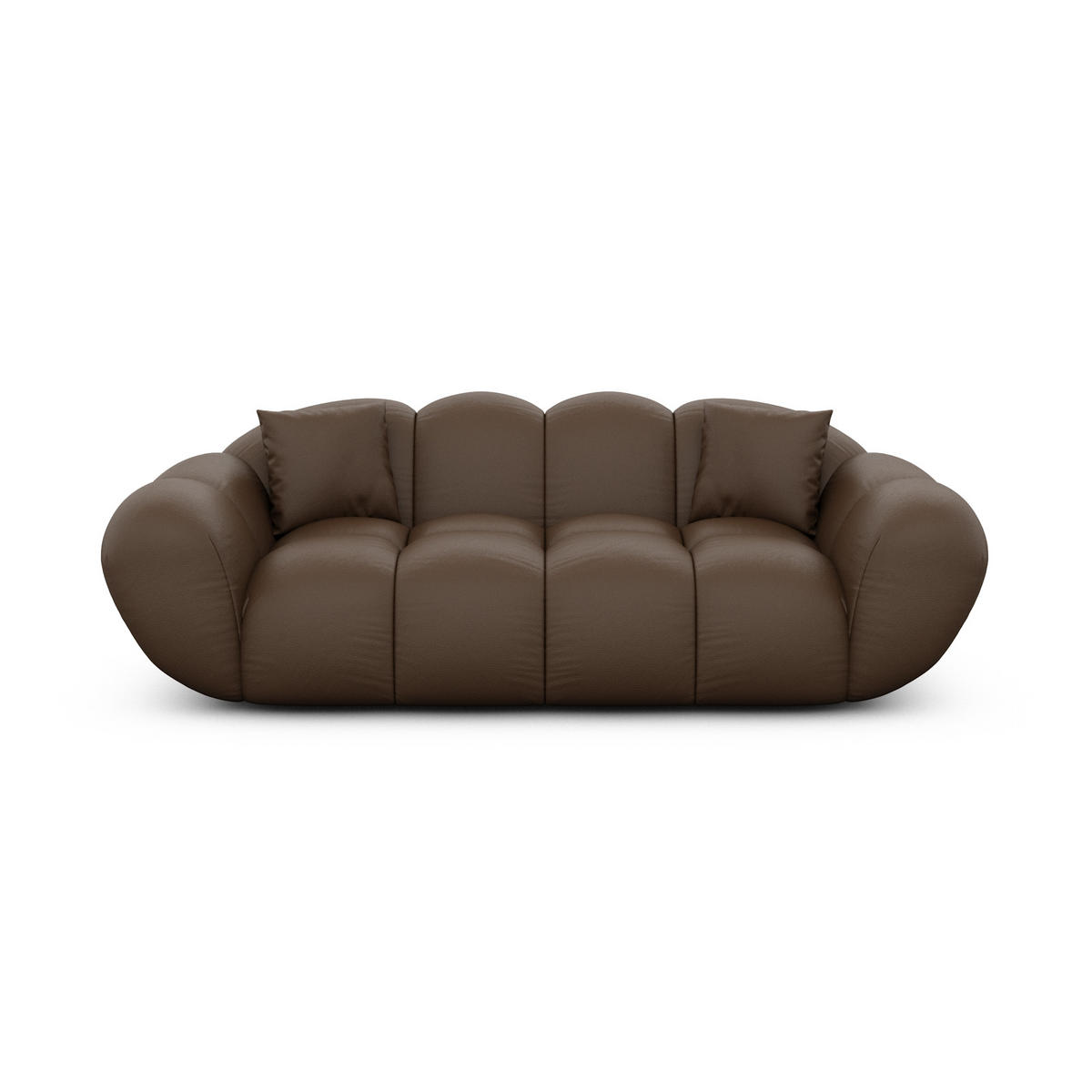 2-SITZER-SOFA Liva Dunkelbraun Kunstleder - Dunkelbraun, Kunststoff (200/70/93cm) - VAROYAL