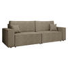 SCHLAFSOFA Karl - Hellbraun/Schwarz, Holz/Kunststoff (245/82/90cm) - MIRJAN24