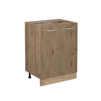 KÜCHENUNTERSCHRANK R-Line Artisan-Eiche 60 cm ohne AP - Honigeiche/Eiche Wotan, Holzwerkstoff (60/81.6/46cm) - Vicco