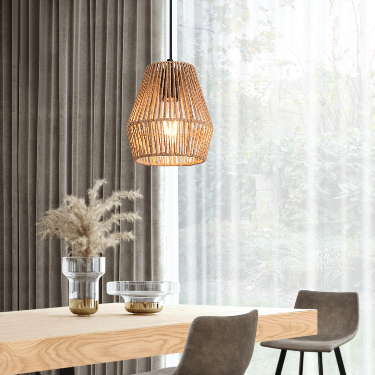 HÄNGELEUCHTE Liverpool - Beige, Metall (18/18/160cm) - lux.pro