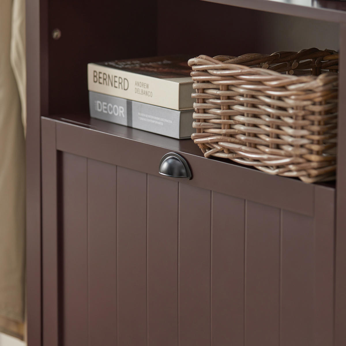 SCHUHSCHRANK Braun - Braun, Holzwerkstoff (80/110/24cm) - SoBuy
