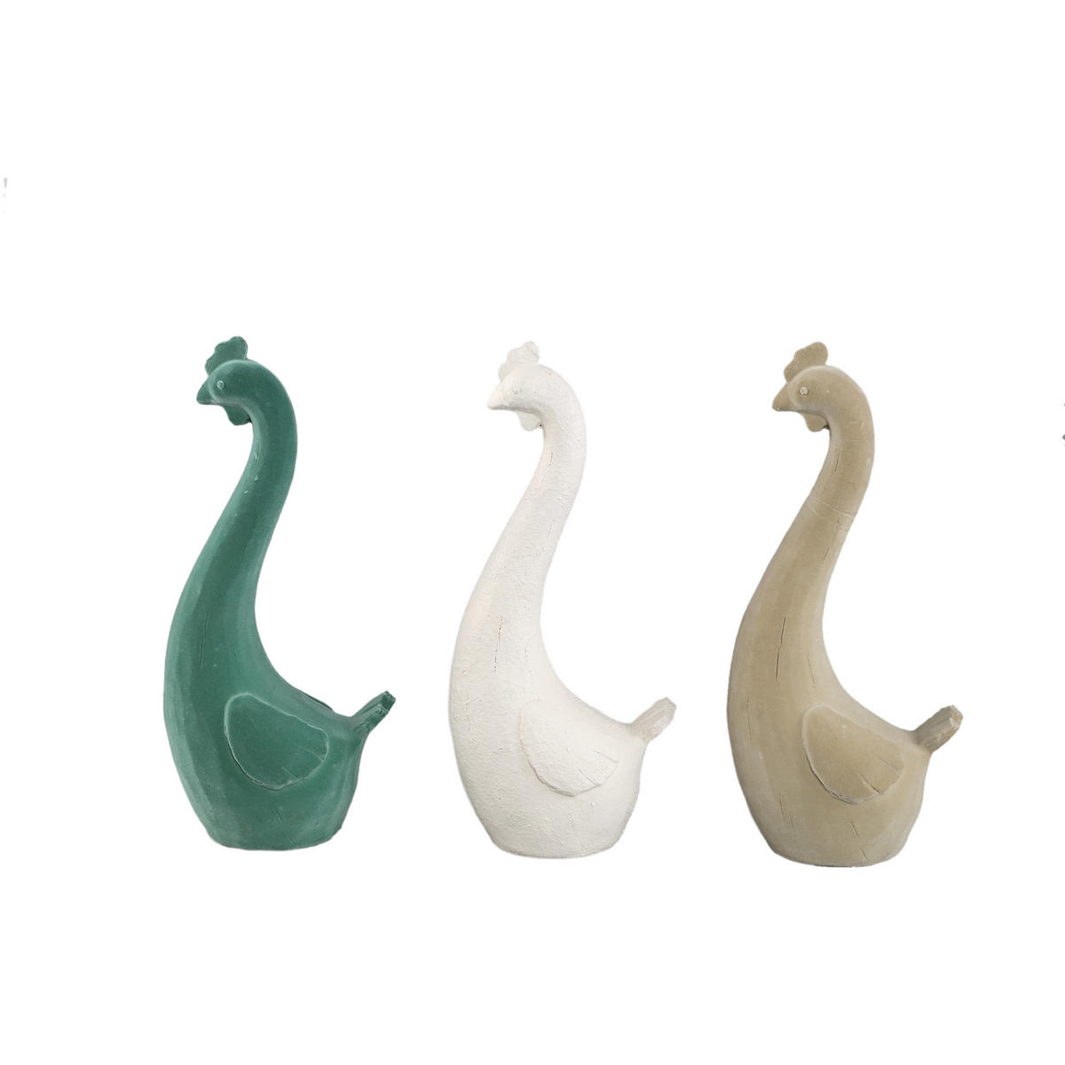 SKULPTUR Smita Beige 15/11/32.5cm - Beige, Kunststoff (11/32.5/15cm) - PTMD Collection