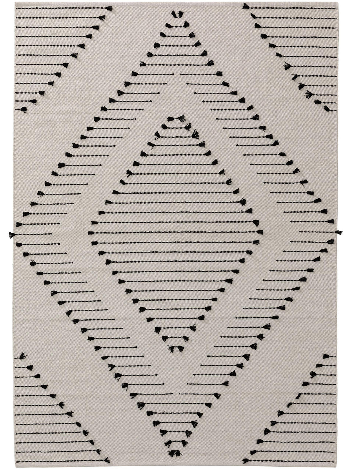BAUMWOLLTEPPICH Bo Ivory 80x120 cm - Creme, Textil (80/120cm) - benuta Pop