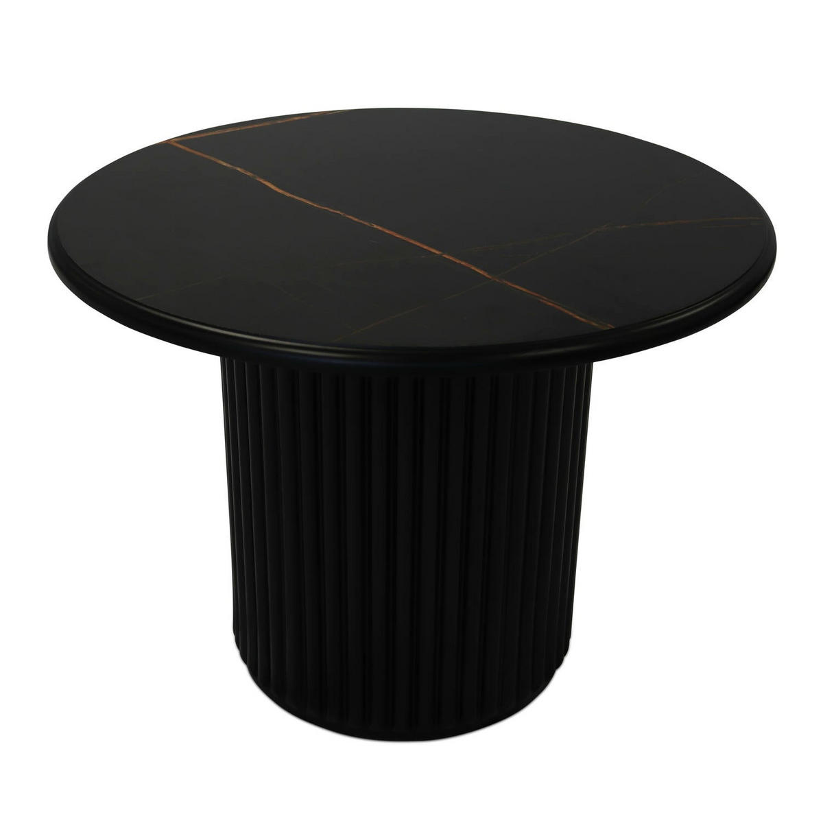 COUCHTISCH rund Schwarz 60/60/45 cm - Schwarz, Holz/Holzwerkstoff (60/60/45cm) - Furnhouse