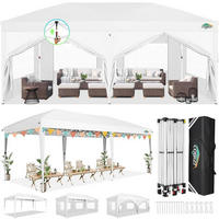 FALTPAVILLON 3x6m weiß mit 6 Seitenteilen und UV-Schutz 50+ - Weiß, Textil (300/270/600cm)