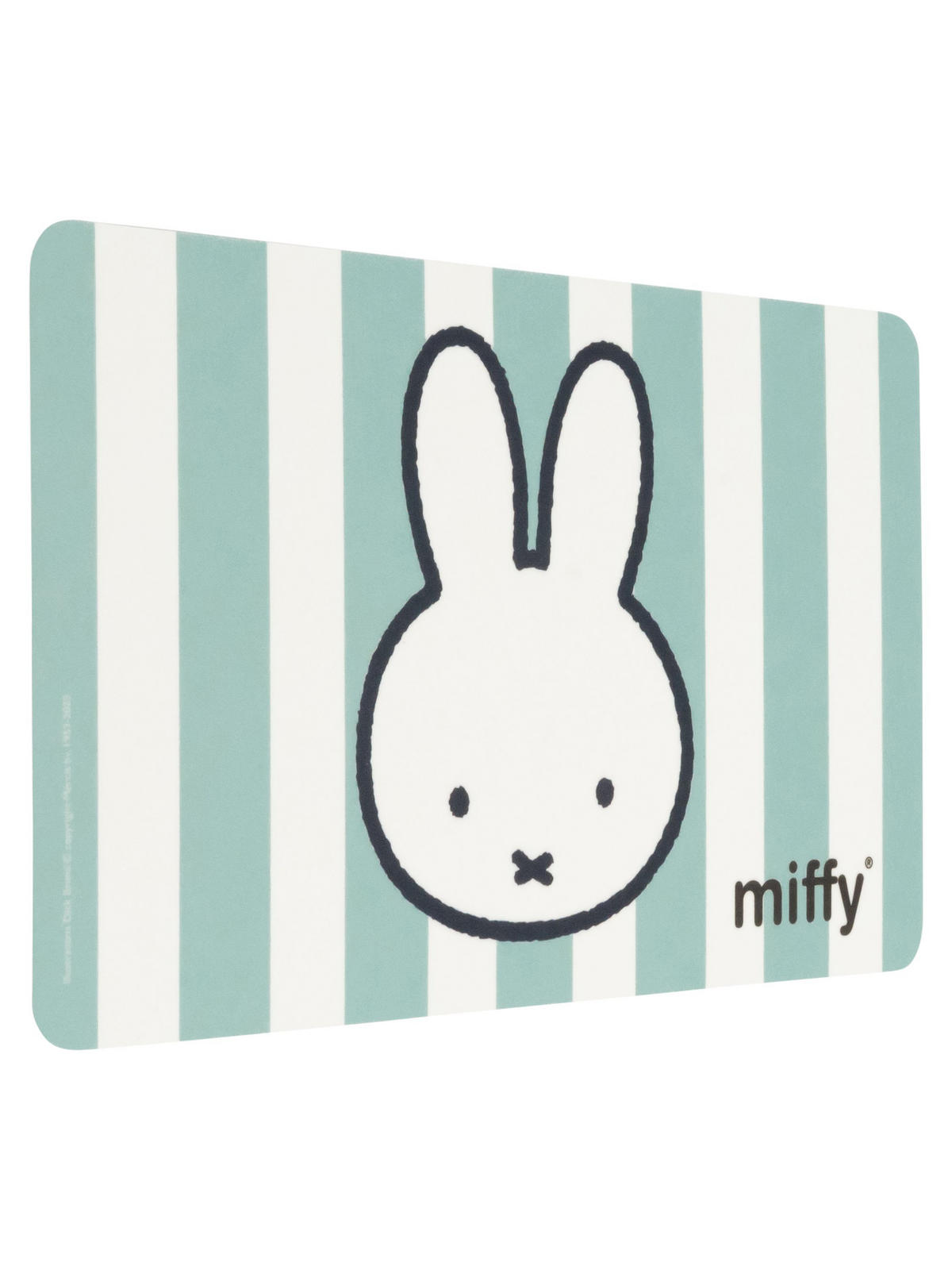 BRETTCHEN Miffy Hase Streifen Blau/Weiß 14,5 x 23,5 cm - Blau, Kunststoff (14.5/23.5cm) - United Labels