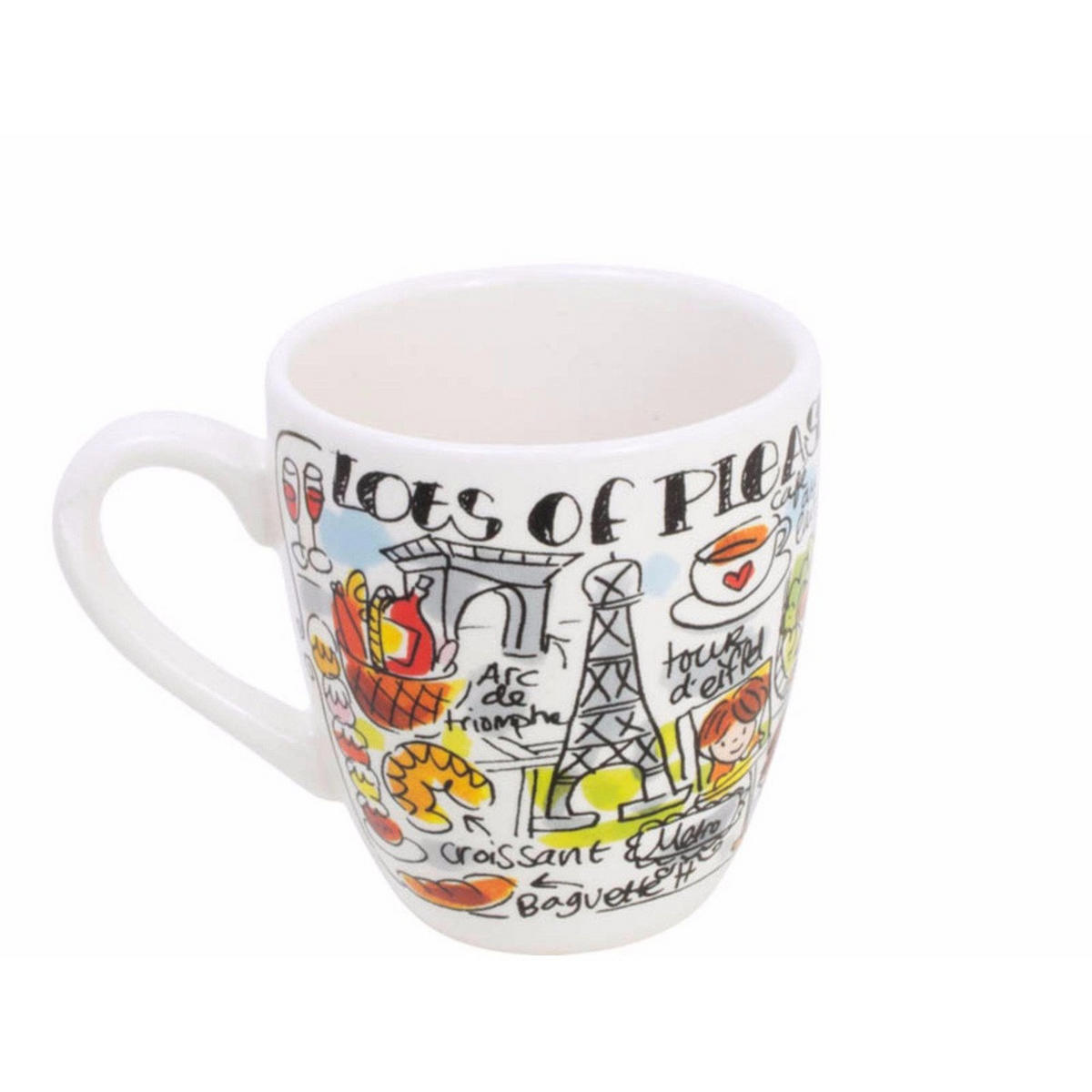 MINI-BECHER Paris in Bunt - 200 ml - Multicolor, Keramik (0.2L) - Blond Amsterdam