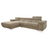 ECKSOFA Torezio Mini, Seite: Links - Sandfarben, Holz/Textil (280/170cm) - MIRJAN24