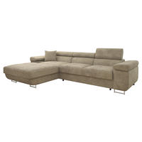 ECKSOFA Torezio Mini, Seite: Links - Sandfarben, Holz/Textil (280/170cm) - MIRJAN24