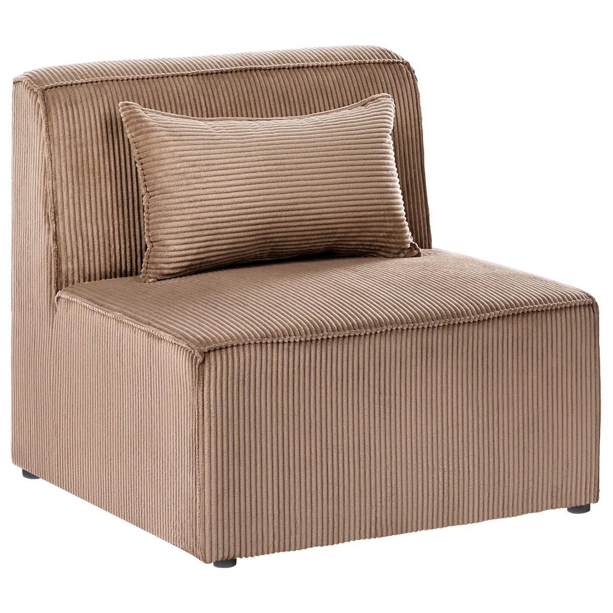 MODULÁRNÍ POHOVKA 3-místná Pískově béžová Manšestr Lemvig - písková barva, textil (250/78/83cm) - Beliani