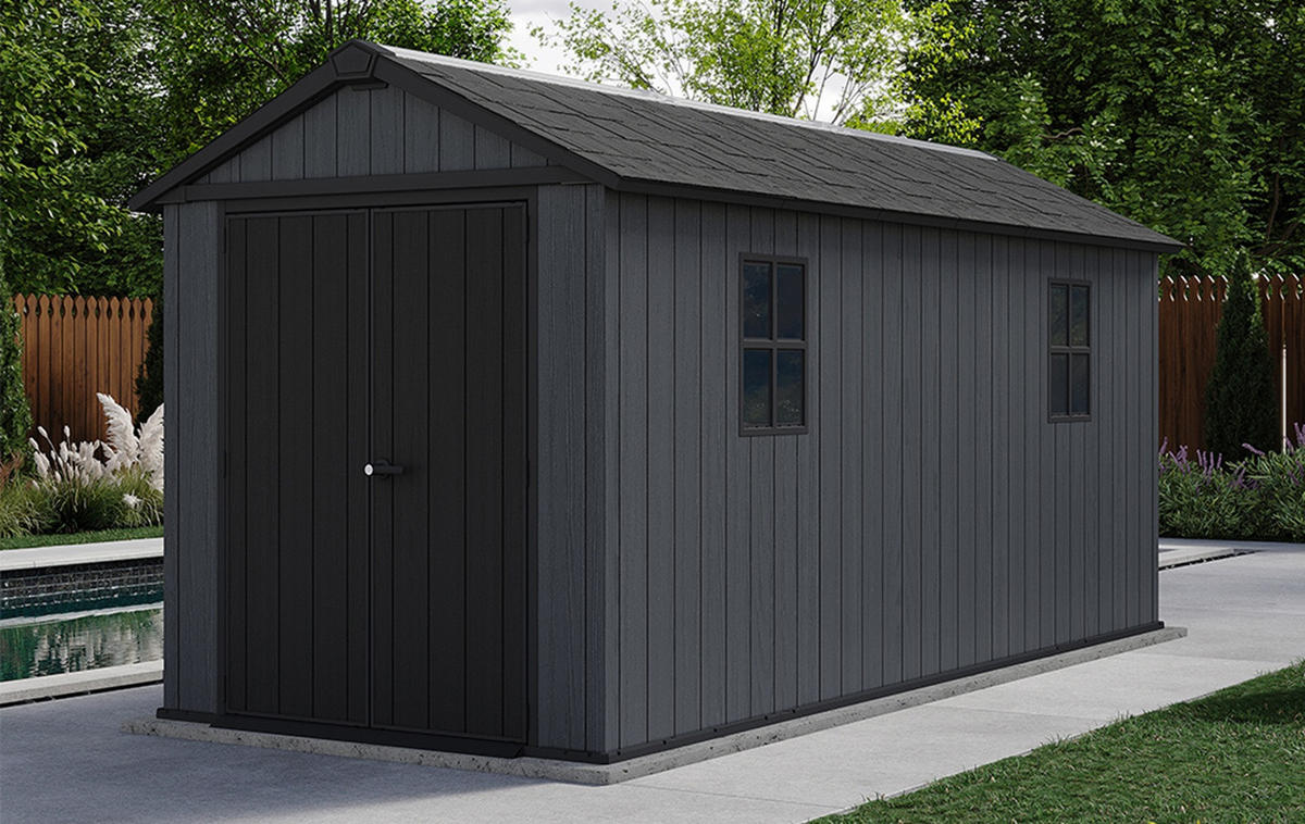GARTENHAUS Newton - Grau, Kunststoff (476/246/230cm) - Keter