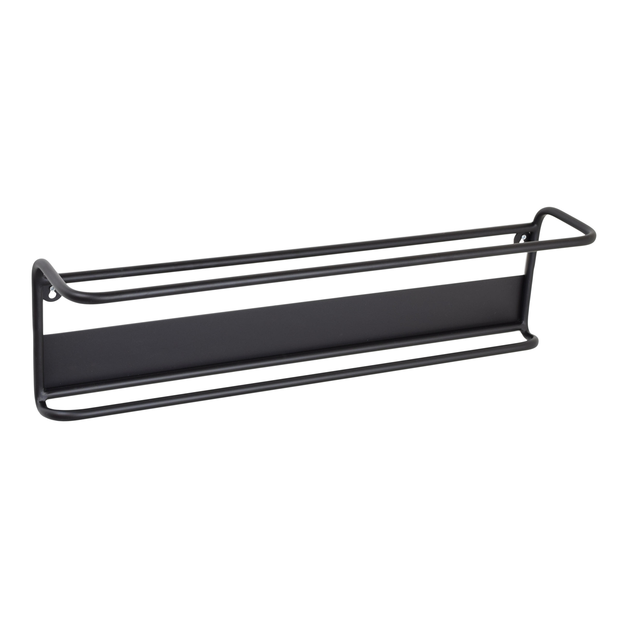 SCHUHABLAGE Phil Schwarz - Schwarz, Metall (70/15/20cm) - LOFT42