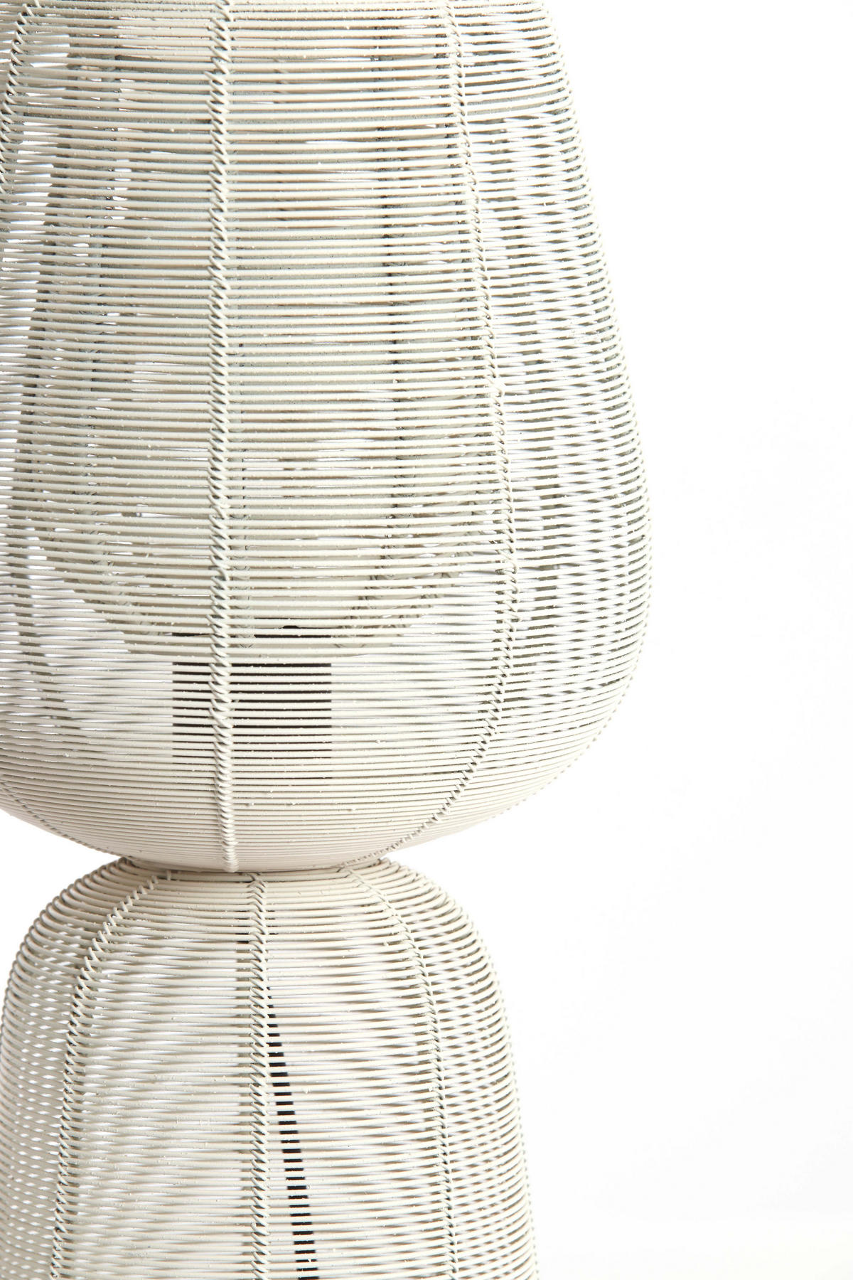 TISCHLAMPE Aboso Weiß Ø18/42 cm - Weiß, Metall (18/18/42cm) - Light & Living