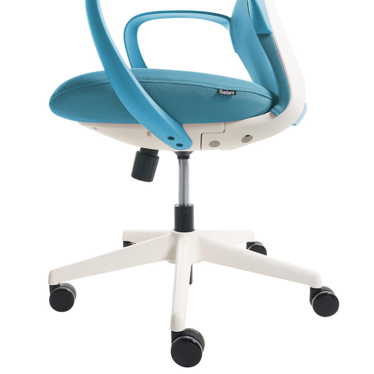 BÜROSTUHL Blau Foama - Blau, Textil (70/94/70cm) - Beliani