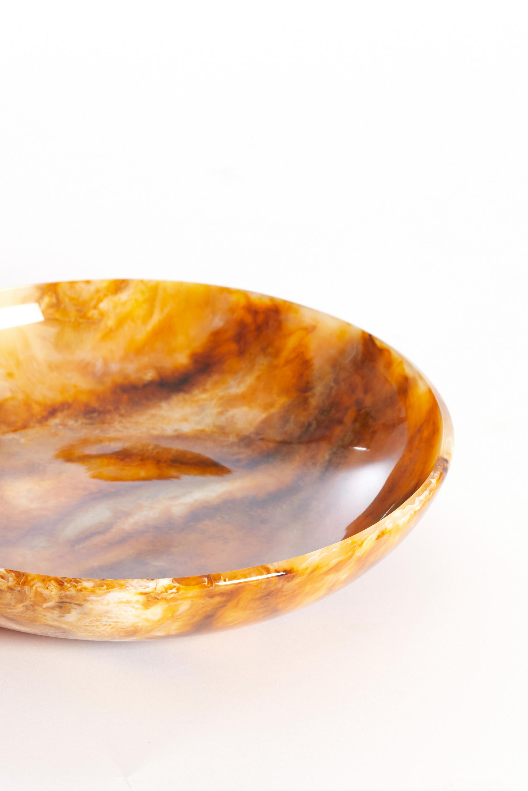 SCHALE Belawan Braun Ø26/5 cm - Braun, Kunststoff (26/5cm) - Light & Living