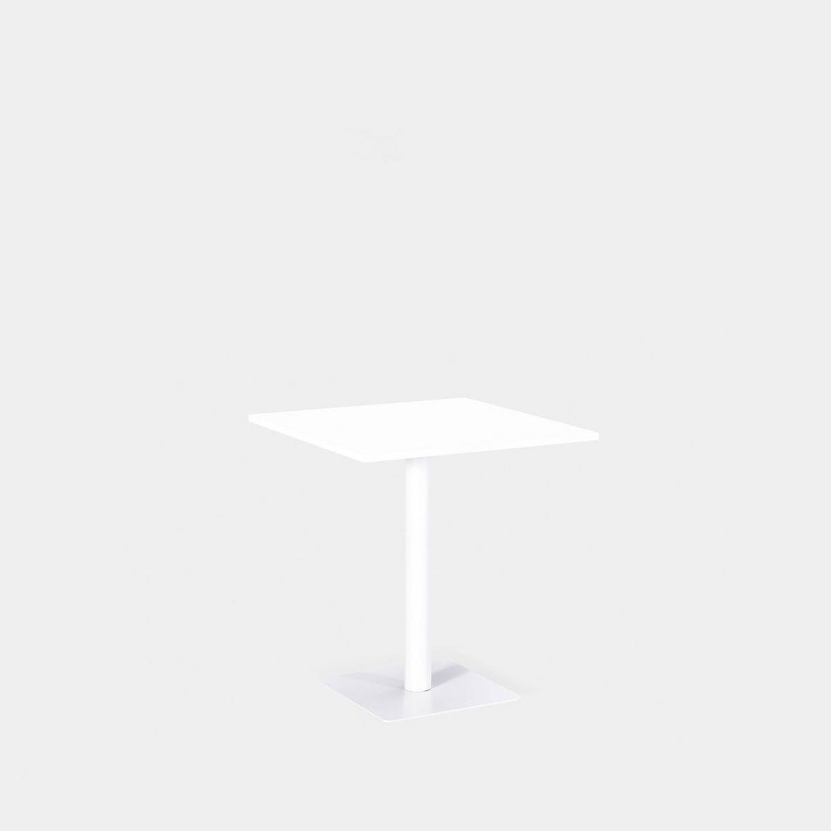 ESSTISCH Thule Weiß 70 cm x 76 cm - Weiß, Metall (70/70/76cm) - Klast Home