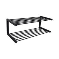 SCHUHABLAGE Hall Schwarz - Schwarz, Metall (70/25/30cm) - LOFT42