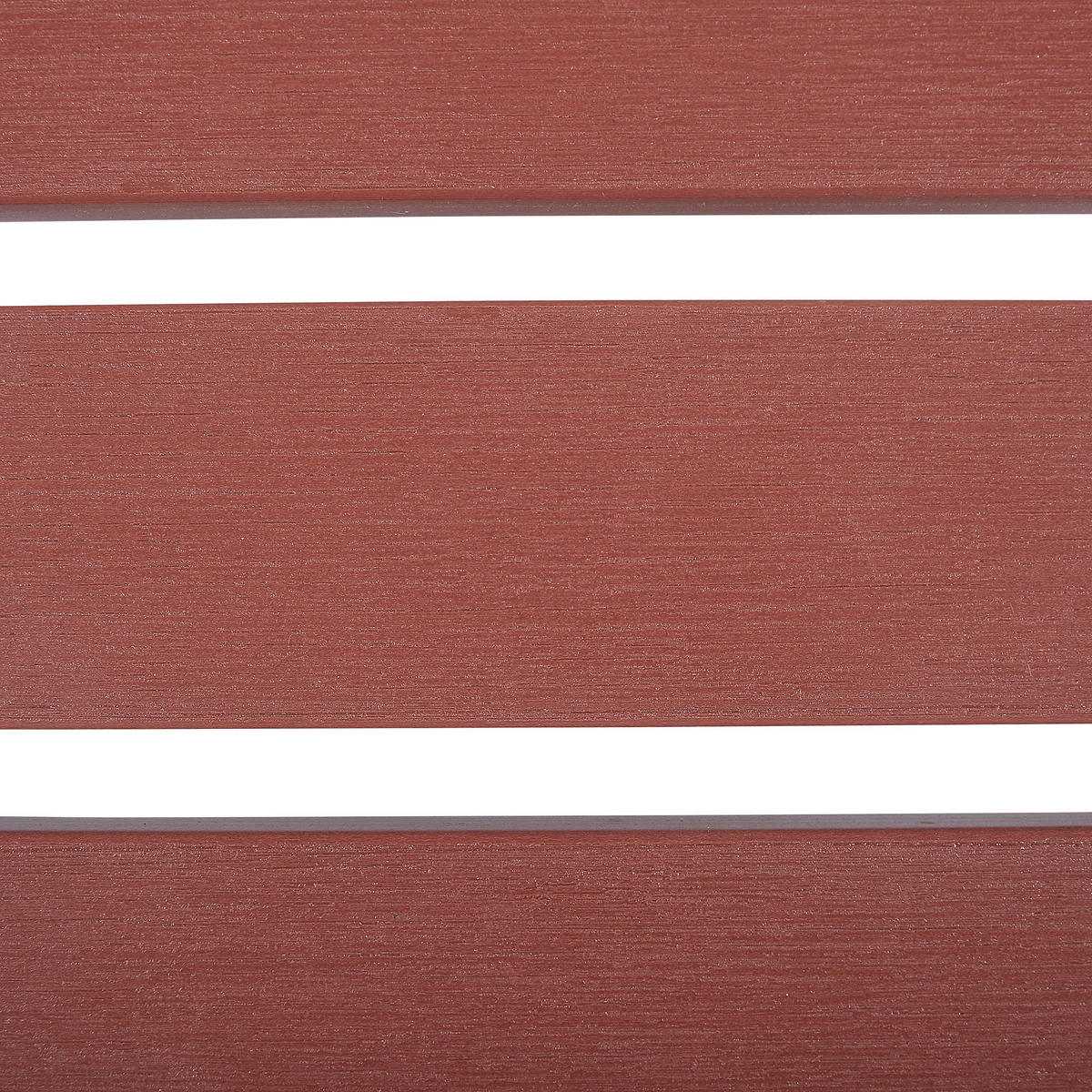 FUSSHOCKER Kunstholz rot Adirondack - Rot, Kunststoff (50/34/43cm) - Beliani