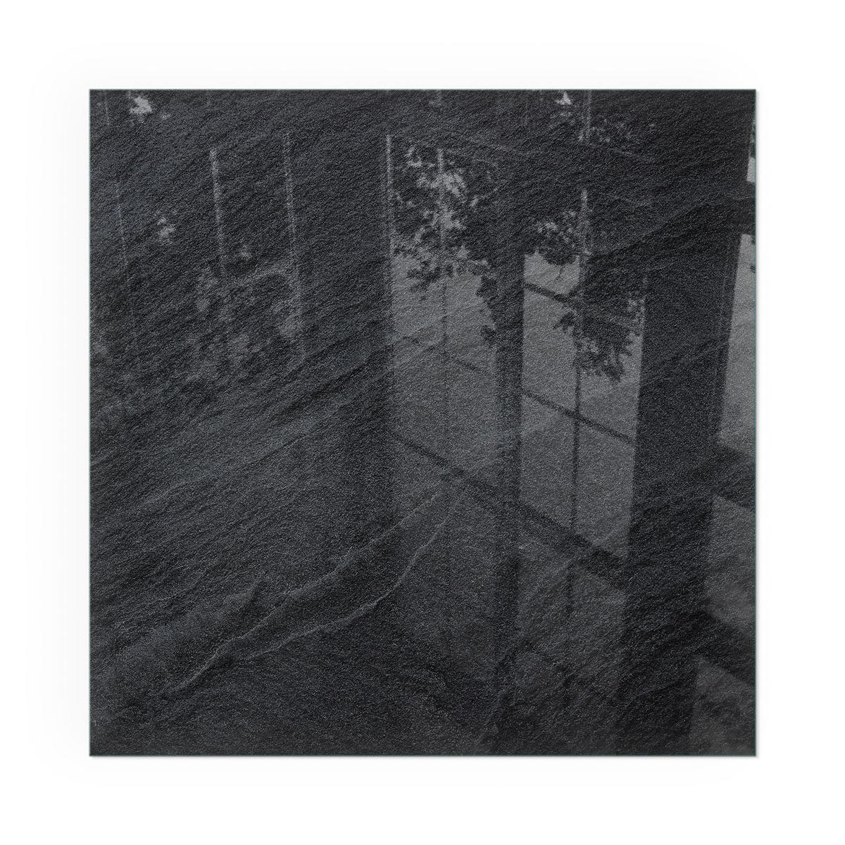 GLASPLATTE für Kamin 60x60 cm - Schwarz, Glas (60/60/0.4cm) - TULUP