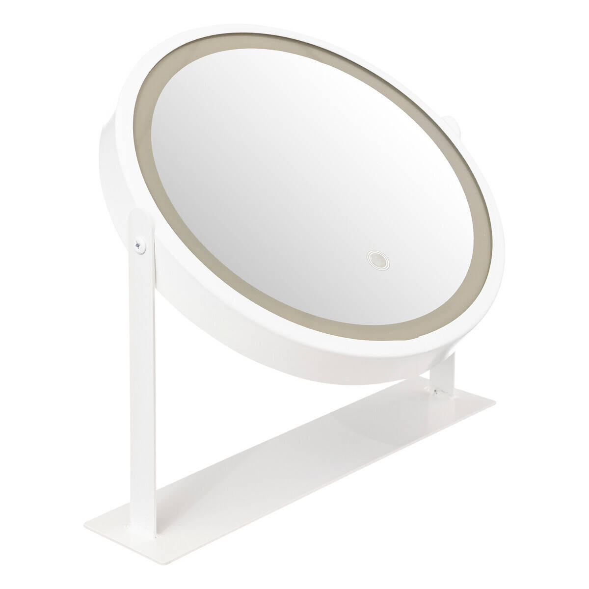KOSMETIKSPIEGEL LED Weiß Ø 34 cm - Weiß, Metall (8/35/34cm)
