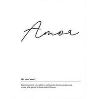 POSTER Nordische Schwarz-Weiß – Wortblatt A4 Schwarzer Rahmen - Schwarz, Papier (29.7/5/21cm) - Nacnic