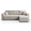 Ecksofa PRESTIGE L, Poso 100 - Creme, Textil (247/143cm) - Lookway