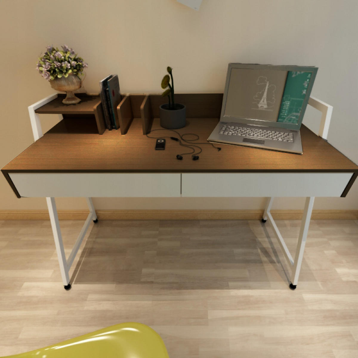 SCHREIBTISCH, braun 100/40/75 cm - Braun, Holzwerkstoff (100/40/75cm) - Rebiko