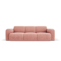 SOFA Molino aus Chenille-Stoff rosa 3 Sitzplätze - Pink, Textil (95/72/235cm) - Micadoni