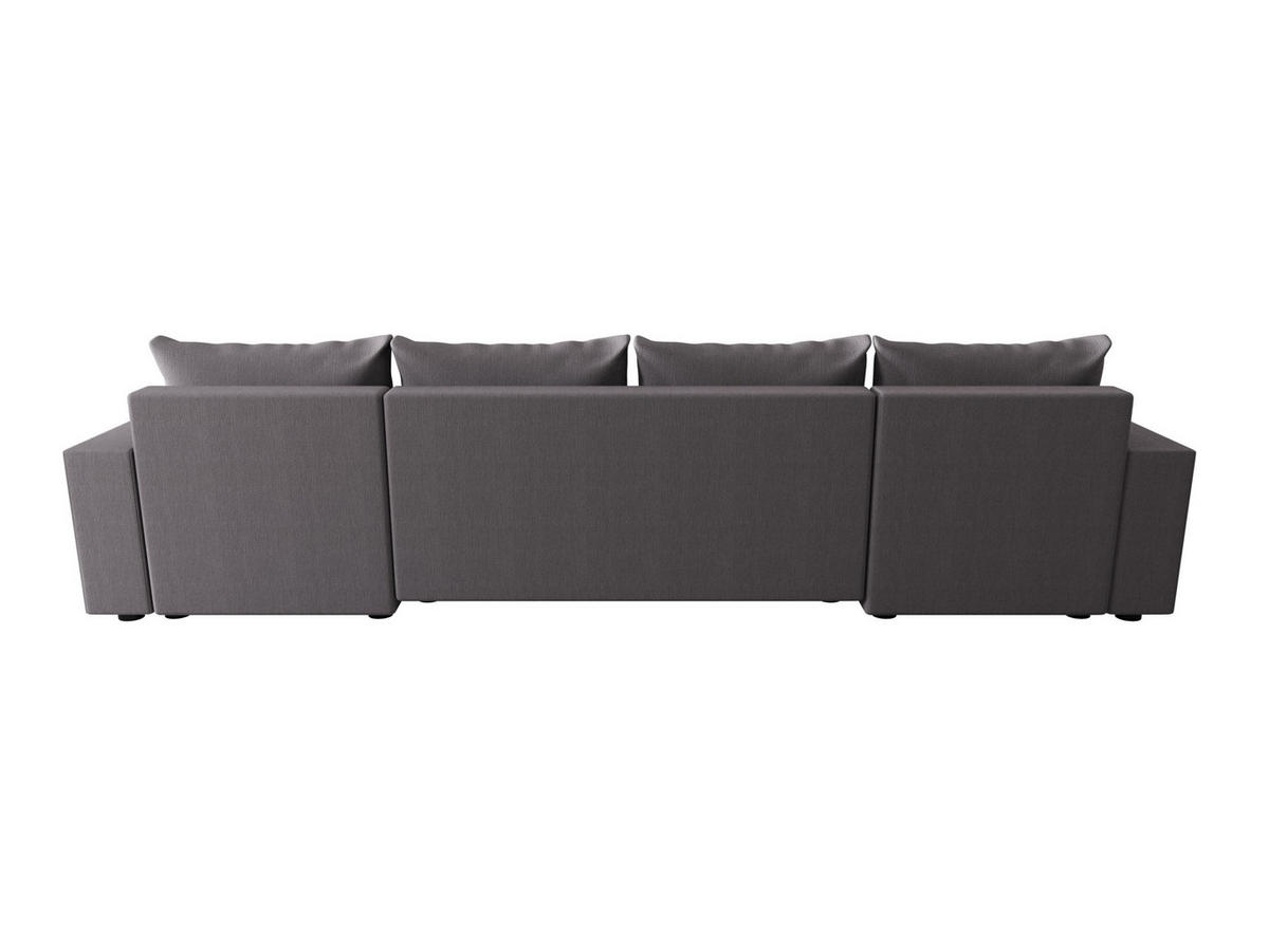 WOHNLANDSCHAFT HEWLET U BIS Cosmic 160 mit Schlaffunktion - Grau, Textil (305/90/140cm) - Bedante